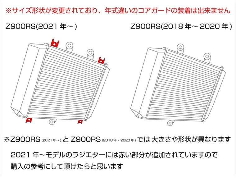 エッチングファクトリー｜ラジエターガードSGL エンブレム/ブラウン Z900RS/Cafe 21-｜RGK-Z900RS-01-SGL