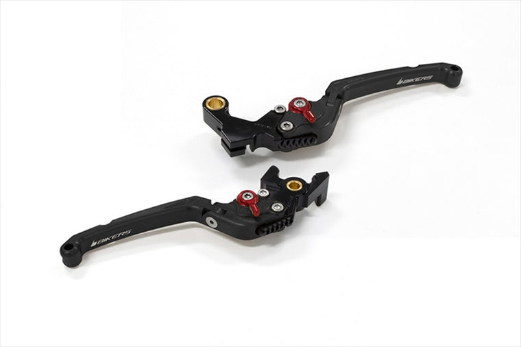 バイカーズ｜レバーセット 可倒式 フラットタイプ ブラック CBR650R/CB650R 19-24｜H1033-BLK