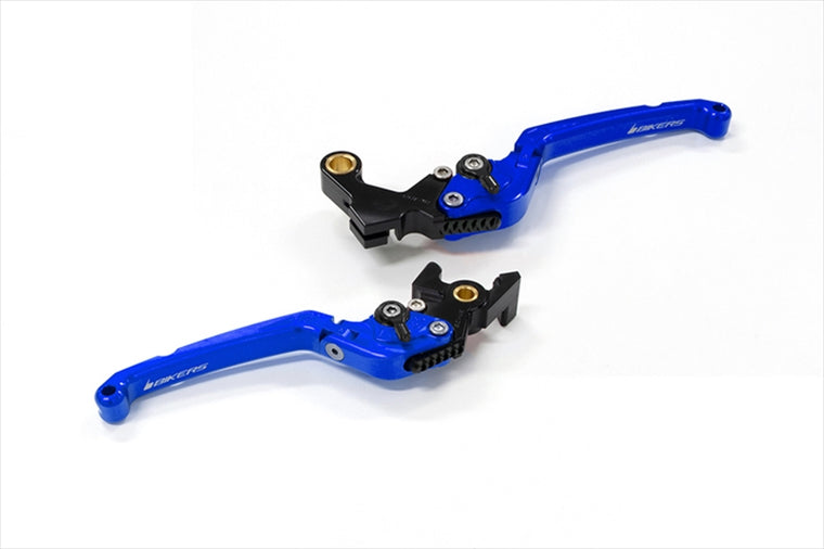 バイカーズ｜レバーセット 可倒式 フラットタイプ ブルー CBR650R/CB650R 19-24｜H1033-BLU