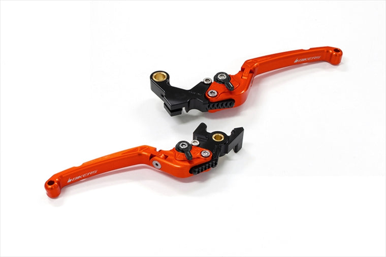 バイカーズ｜レバーセット 可倒式 フラットタイプ オレンジ CBR650R/CB650R 19-24｜H1033-ORG
