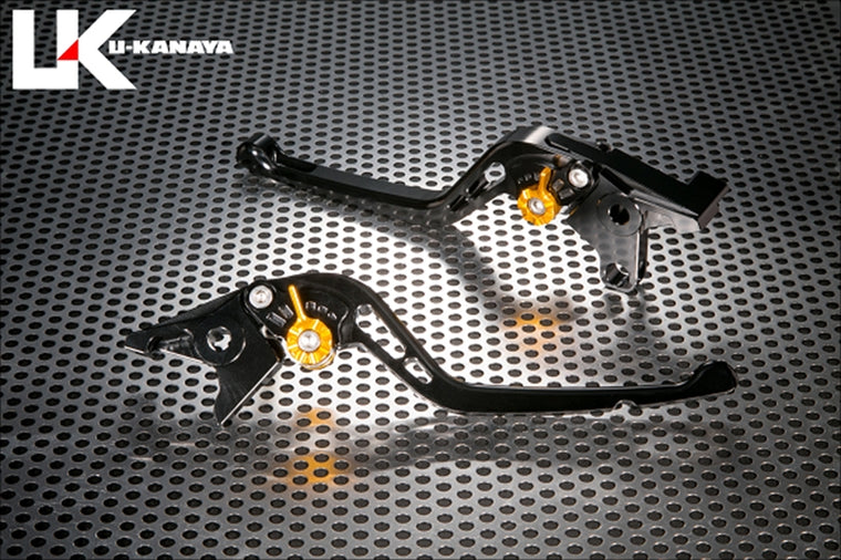U-KANAYA(ユーカナヤ)ブレーキレバー GPタイプ/ロング BK/SVHO104-042-0501-R