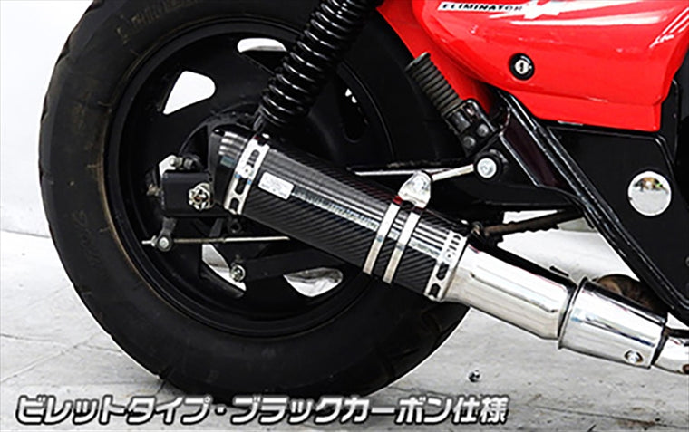 WIRUSWIN(ウイルズウィン)スリップオンマフラービレット BLKカーボン