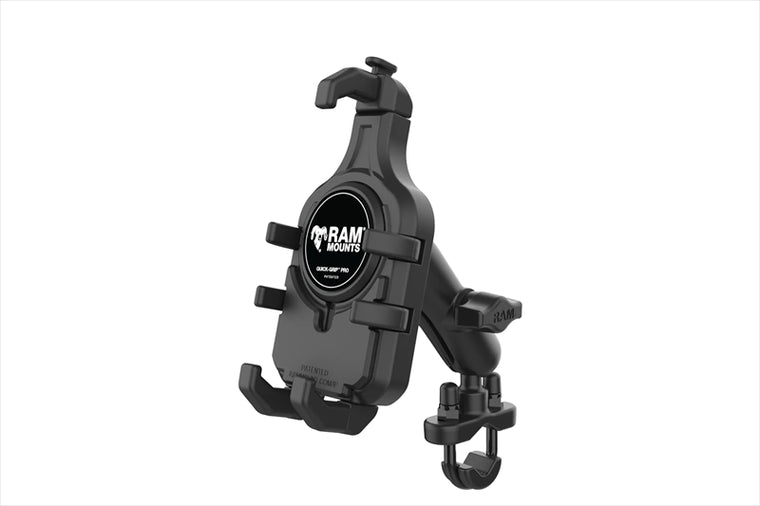 RAM MOUNTS(ラムマウント) | クイックグリッププロ クレイドルホルダー M ＆U字クランプベースセット 標準アーム φ12.7-31.75mm対応 1インチボール | RAM-B-149Z-PD5U
