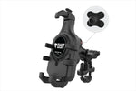 RAM MOUNTS(ラムマウント) | クイックグリッププロ クレイドルホルダー M ＆U字クランプベースセット ショートアーム φ12.7-31.75mm対応 防振ダンパー 1インチボール Vibe-Safe | RAM-B-149Z-A-PD5VU