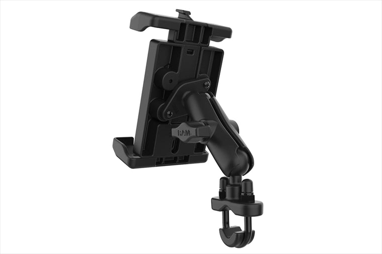 RAM MOUNTS(ラムマウント) | クイックグリッププロ クレイドルホルダー L ＆U字クランプベースセット 標準アーム φ12.7-31.75mm対応 1インチボール | RAM-B-149Z-PD7U