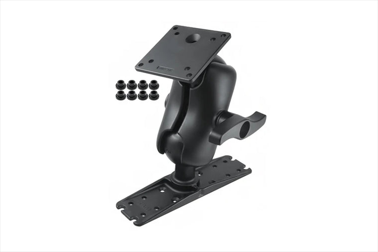 RAM MOUNTS(ラムマウント) | VESAプレート 100ｘ100mm＆魚探マウントプレート L 279.4x76.2mm ショートアーム 3.38インチボール | RAM-E-111U-D-246
