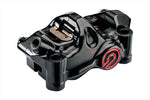 BREMBO(ブレンボ)｜484 cafe racer ラジアル CNC 4P キャリパー ブラックアルマイト レッドロゴ 左｜120.B473.10