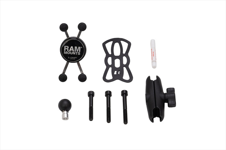 RAM MOUNTS(ラムマウント)ジムニー専用スマートフォンホルダー Xグリップ S ＆M8ボルトベースセット 標準アーム 1インチボールRAM-PL20