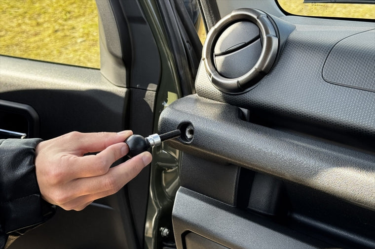 RAM MOUNTS(ラムマウント)ジムニー専用スマートフォンホルダー Xグリップ S ＆M8ボルトベースセット 標準アーム 1インチボールRAM-PL20