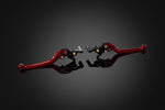 BIKERS(バイカーズ)｜レバーセット 可倒式 レッド｜H1141-RED