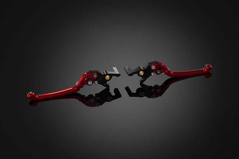 BIKERS(バイカーズ)｜レバーセット 可倒式 レッド｜H1141-RED