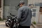 MOTONE CUSTOMS(モートーン)｜コーチジャケット グレー XL｜DPG004-XL
