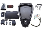 MOTONE CUSTOMS(モートーン)フェンダーレスキット GORT LEDライト グロスブラックTT8+PTS012+MEL526