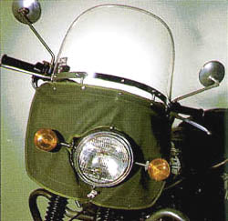 【旭風防　アフ】AF-ASAHI No99MINI ウインドシールド W650専用