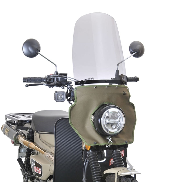 【エ-エフアサヒ アサヒフウボウ】ロング風防 (カーキたれ) CT125 2BJ-JA55/8BJ-JA65 CT-T12