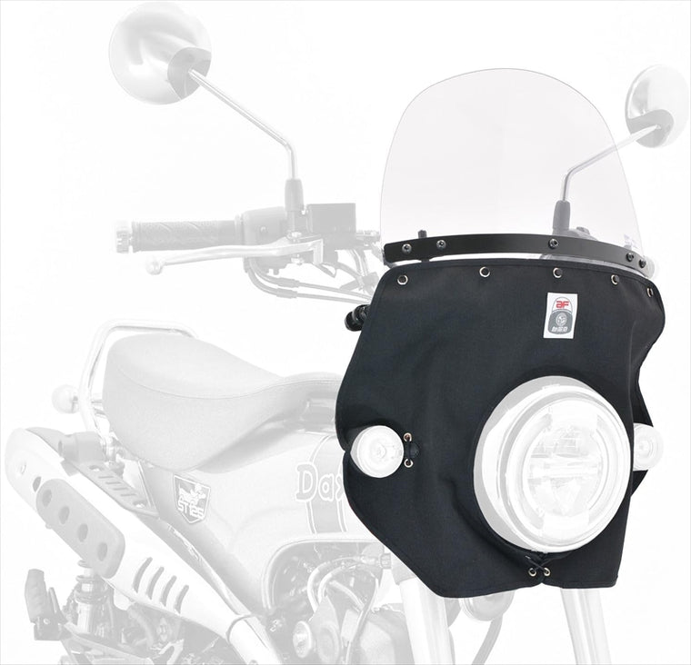 Asahi｜風防 クリア/タレカラー:コーデュラ1000ブラック ホンダ ダックス125/モンキー125用(8BJ-JB04/2BJ-JB02/8BJ-JB03)｜DAX-T03