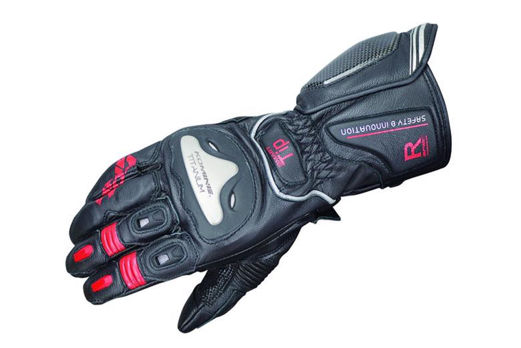 【KOMINE】コミネ GK-169 TITAN R GLV JULIUS B／RED ＃3XL【カタログ品番：P077-7405】【メーカー品番：06-169】