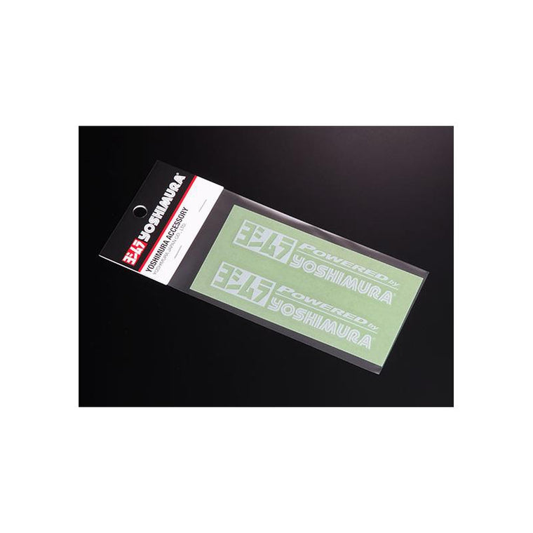YOSHIMURA | ヨシムラ ヨシムラステッカー 100mm 白 | 904-213-2200