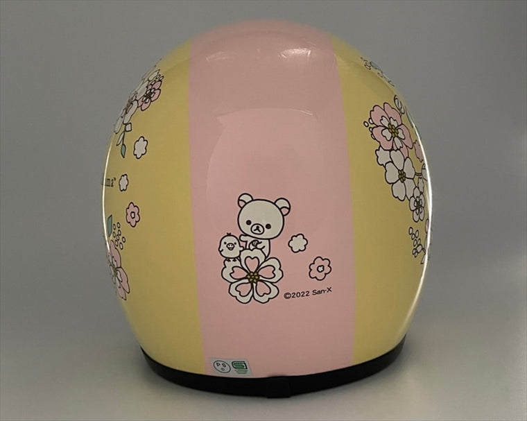 【モトプランニング】キャラヘル リラックマB グラフィック花柄 700-004-003