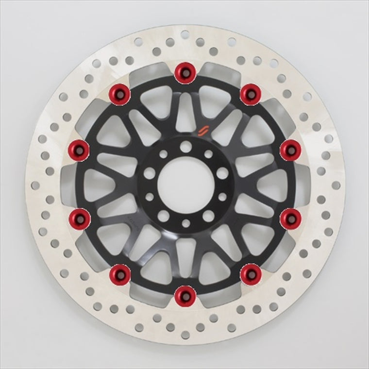 SUNSTAR BRAKE(サンスター ブレーキ)｜プレミアムR ホール Panigale V4 φ320 ピン:レッド｜LM112F-RD