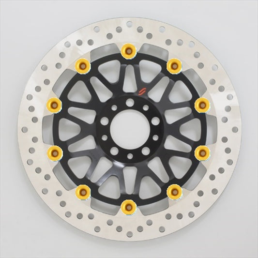 SUNSTAR BRAKE(サンスター ブレーキ)｜プレミアムR ホール Panigale V4 φ320 ピン:ゴールド｜LM112W-GD