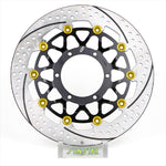 SUNSTAR BRAKE(サンスター ブレーキ)｜プレミアムR 右 ホール＆スリット/フルフローティング/4.5mm厚｜ET220FR-GD