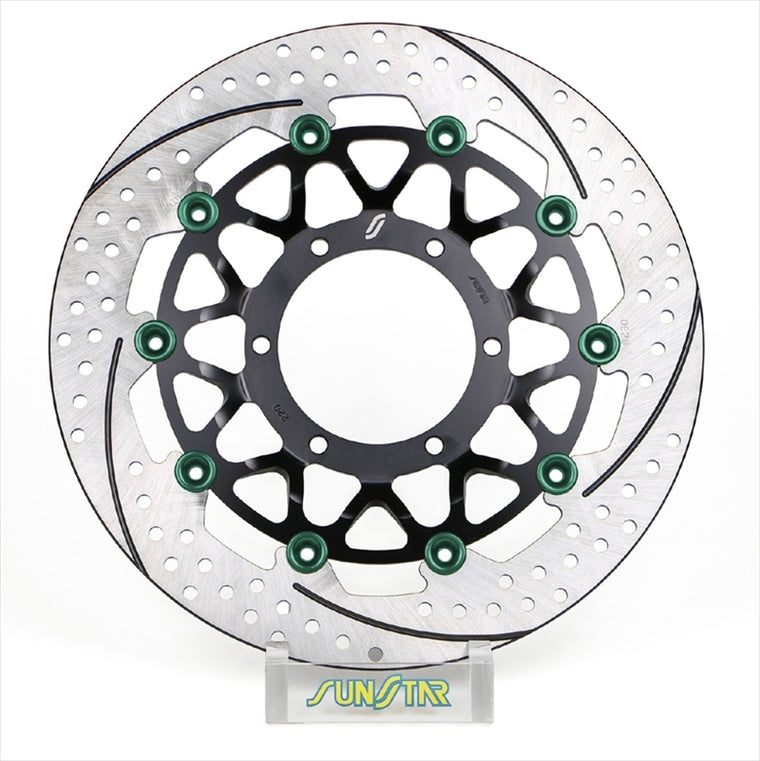 SUNSTAR BRAKE(サンスター ブレーキ)｜プレミアムR 右 ホール＆スリット/フルフローティング/4.5mm厚｜ET220FR-GR