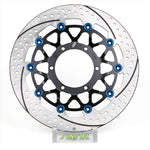 SUNSTAR BRAKE(サンスター ブレーキ)｜プレミアムR 右 ホール＆スリット/セミフローティング/4.5mm厚｜ET220WR-BL