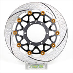 SUNSTAR BRAKE(サンスター ブレーキ)｜プレミアムR 右 ホール＆スリット/セミフローティング/4.5mm厚｜ET220WR-OR