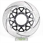 SUNSTAR BRAKE(サンスター ブレーキ)｜プレミアムR 右 ホール＆スリット/セミフローティング/4.5mm厚｜ET220WR-SV