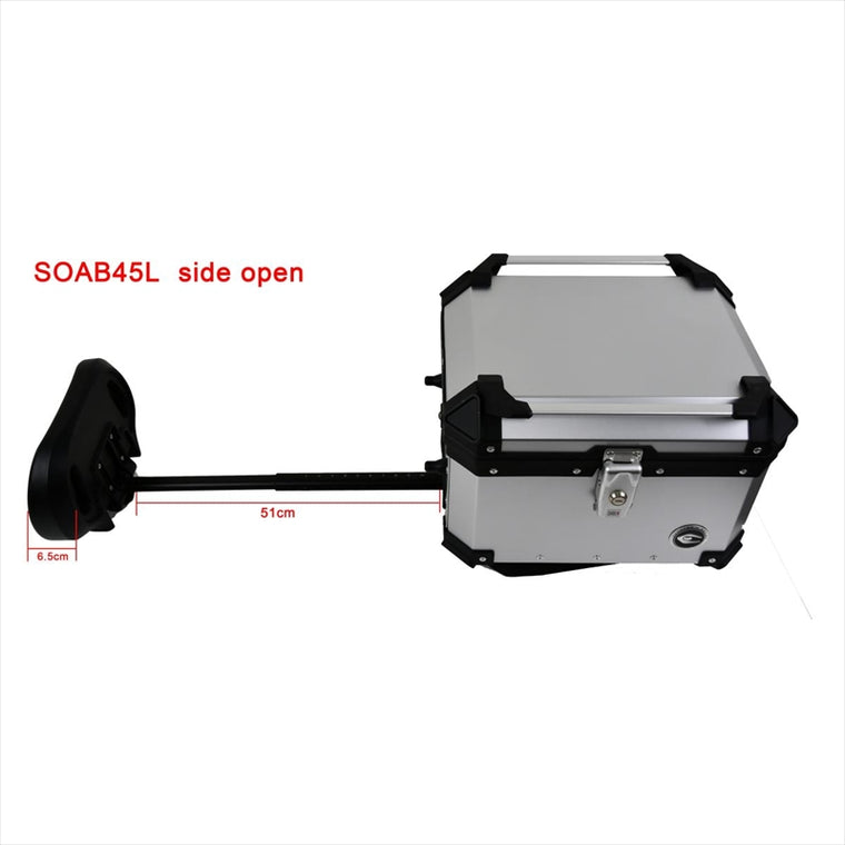 クーケース｜アルミトップケース 可変バックレスト｜CABS450S