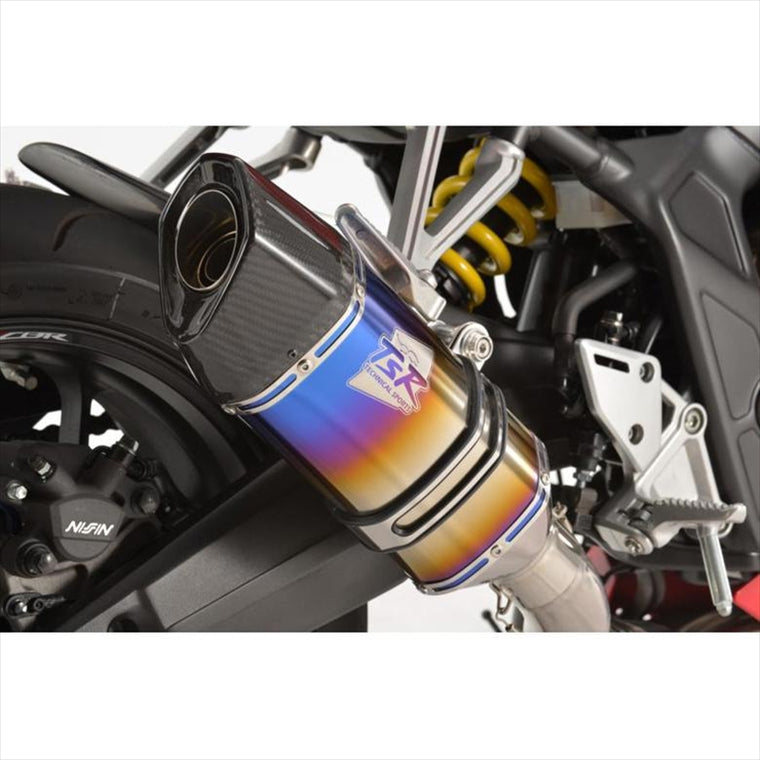 テクニカルスポーツレーシング｜チタンエキゾースト ファイヤーポリッシュ CBR650R/CB650R 19-23｜18000-R03-WF1FP