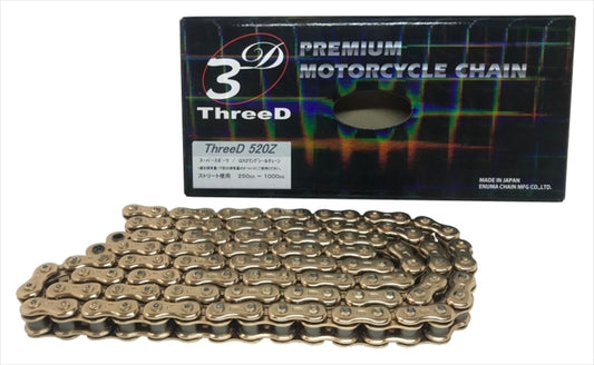 ThreeD(スリード)｜スリード チェーン 520Z ゴールド 122L MLJ｜520Z-GP/GP-122