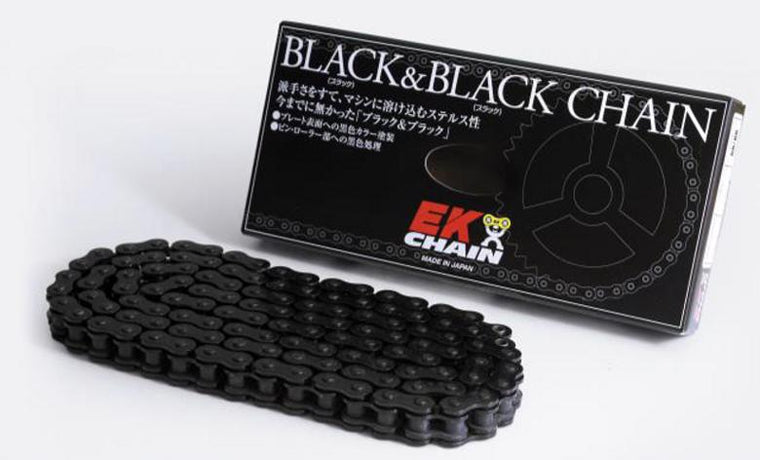 【EKチェーン】江沼 エヌマ チェーン チェーン 525SRX2 BLK＆BLK 120L MLJ【カタログ品番：525SRX2-BK/BK-120】【メーカー品番：525SR-X2(BK/BK)】