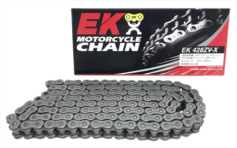 【エヌマチェーン】チェーン 428ZVX スチール          124L SKJ 428ZV-X