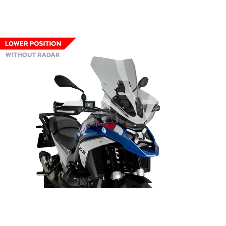 PUIG(プーチ) | ツーリングスクリーン ACC/レーダー無モデル対応 スモーク | 21840H | R1300GS 23-24 /R1300GS TROPHY 23-24