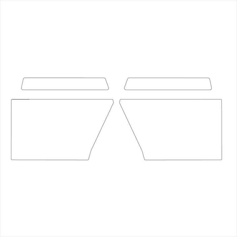 プーチ｜ダッシュボードステッカープロテクター クリア・ポリ塩化ビニル樹脂 TRACER 9 21-/TRACER 9 GT 21-｜22126W