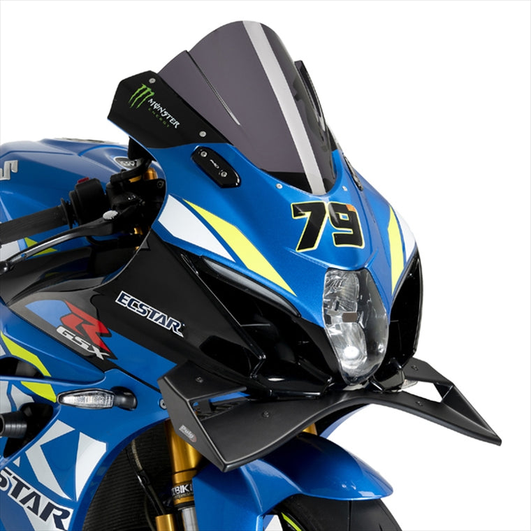 プーチ｜フロントスポイラーGPマットブラック(つや消し) GSX-R1000 17-21 GSX-R1000R 17-21｜22075J