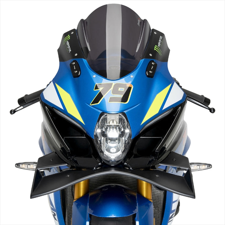 プーチ｜フロントスポイラーGPマットブラック(つや消し) GSX-R1000 17-21 GSX-R1000R 17-21｜22075J