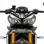 プーチ｜フロントダウンフォースネイキッドスポイラー カーボンルック SPEED TRIPLE 1200 RS 21-/STREET TRIPLE 765 R 23-/765 RS 23-｜21594C