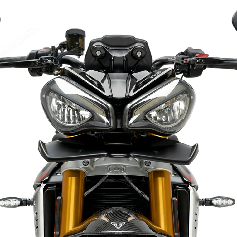 プーチ｜フロントダウンフォースネイキッドスポイラー カーボンルック SPEED TRIPLE 1200 RS 21-/STREET TRIPLE 765 R 23-/765 RS 23-｜21594C
