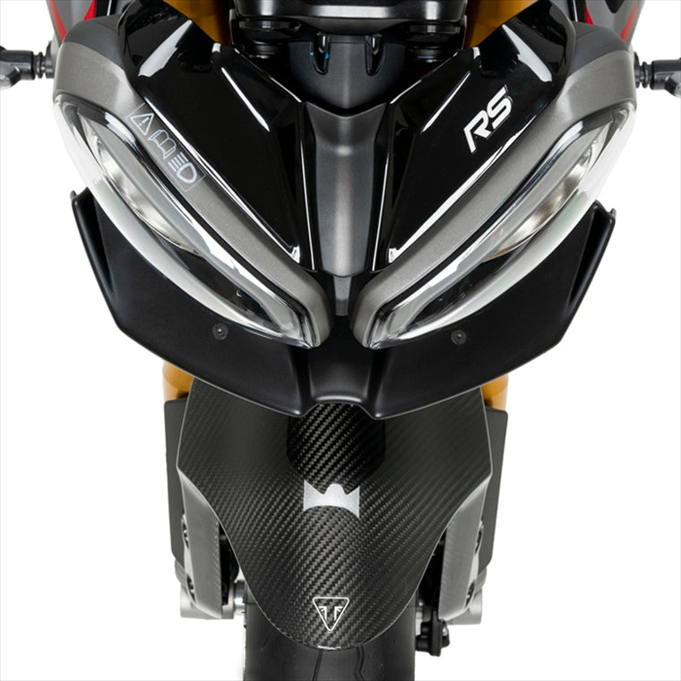 プーチ｜フロントダウンフォースネイキッドスポイラー カーボンルック SPEED TRIPLE 1200 RS 21-/STREET TRIPLE 765 R 23-/765 RS 23-｜21594C
