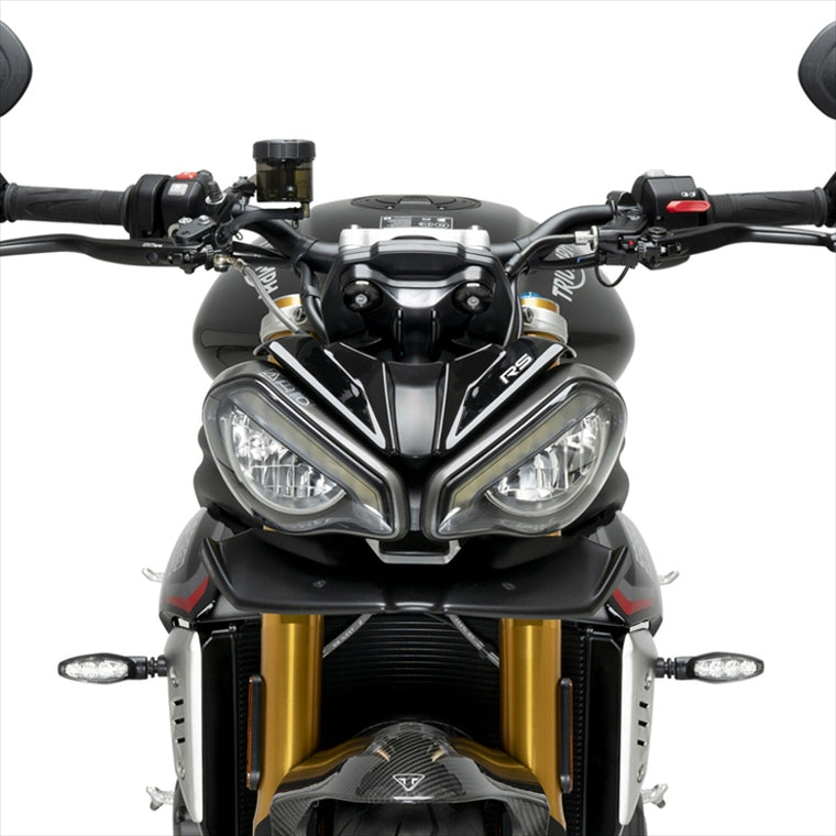 プーチ｜フロントダウンフォースネイキッドスポイラー カーボンルック SPEED TRIPLE 1200 RS 21-/STREET TRIPLE 765 R 23-/765 RS 23-｜21594C