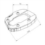 プーチ｜キックスタンド エクステンション ブラック｜20276N