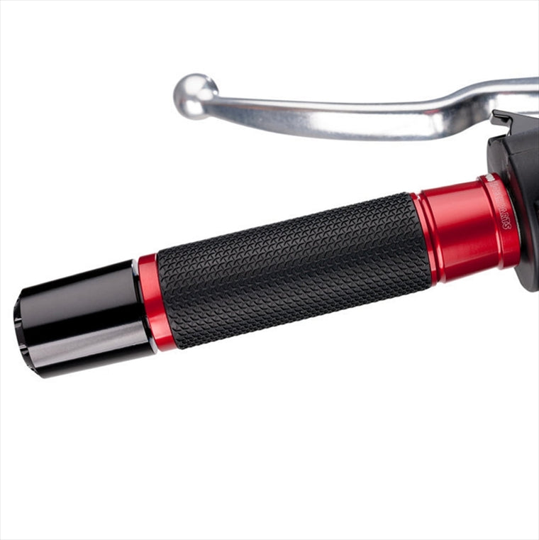 PUIG(プーチ)HI-TECH ASCENT GRIPS 123mm レッド3553R