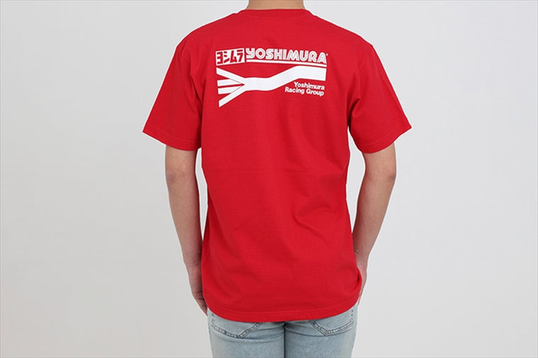 ヨシムラ｜Tシャツ (レッド/The Original 4-1 Exhaust System)/XL｜900-224-36XL