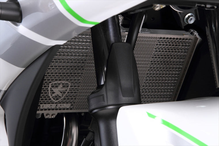 トリックスター｜ラジエターコアガード ブラックメッキ YZF-R25 15-23/YZF-R3 15-23｜AVHG-203-BM