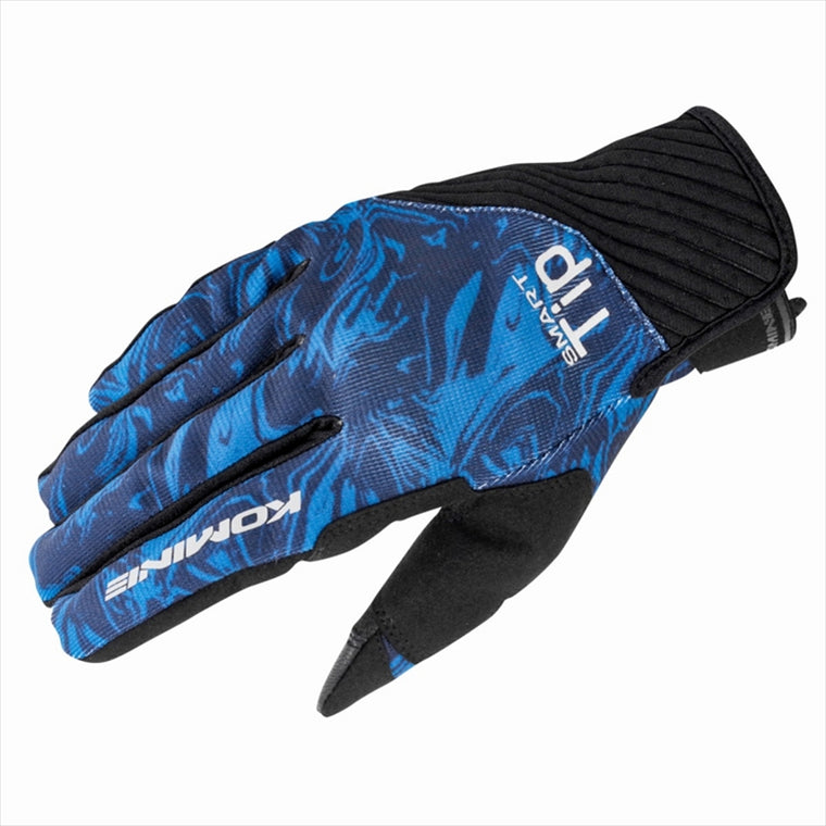 【コミネ】GK-185 ストレッチメッシュグローブ    Navy-Marble L 06-185