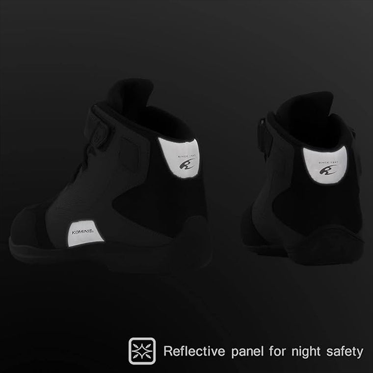 KOMINE｜BK-088 WP R SHOES Solid Black 30.0cm｜05-088