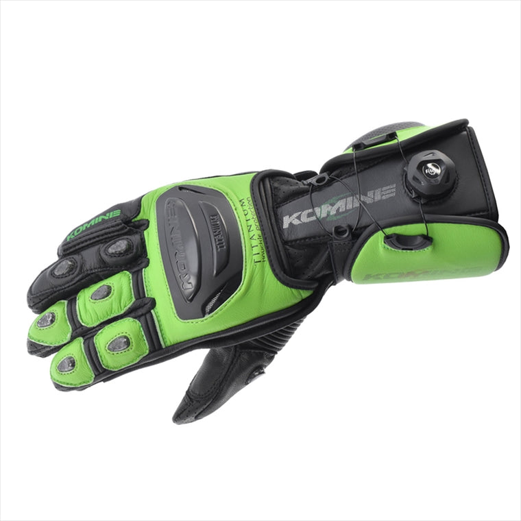 【コミネ】GK-253 DIAL FIT RACグローブ Lime Green S 06-253